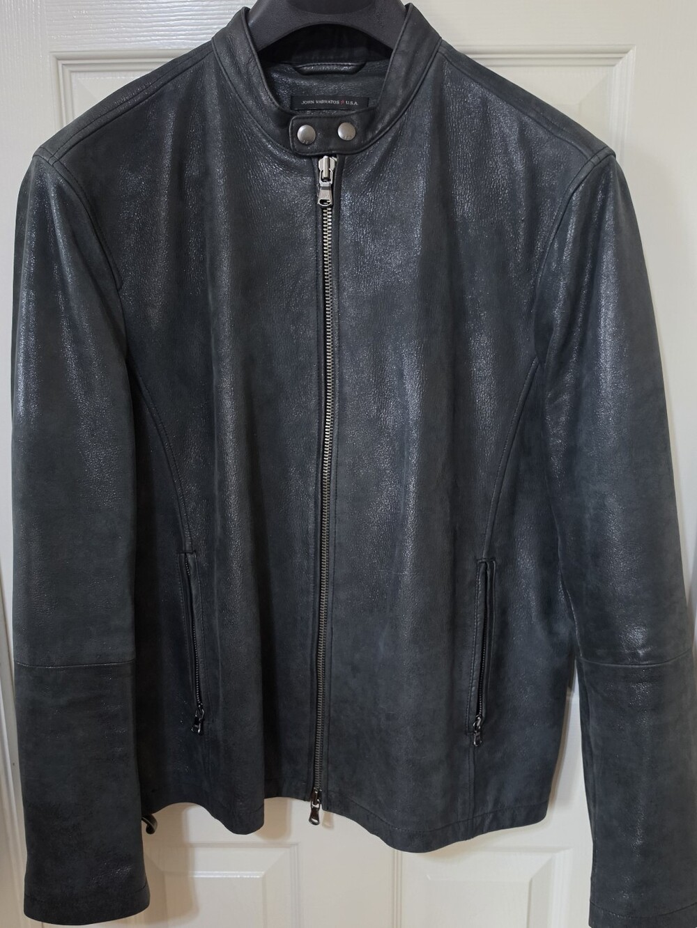 John Varvatos "Luxe" Black Leather Jacket